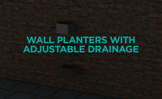 WALL-PLANTERS-WITH-ADJUSTABLE-DRAINAGE