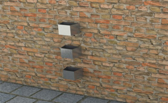 Wall Planters With Adjustable Drainage